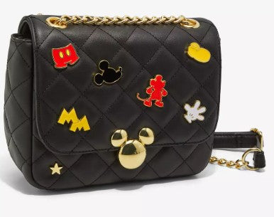 Loungefly Disney Mickey Mouse Icons Quilted Crossbody Bag