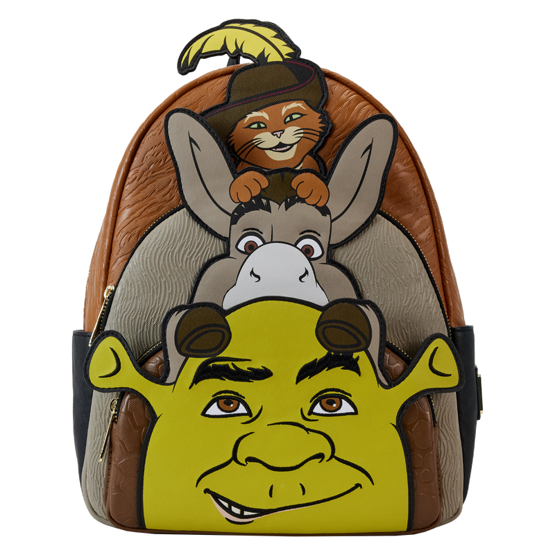 Shrek, Donkey, & Puss in Boots Trio Exclusive Triple Pocket Mini Backpack