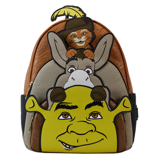 Shrek, Donkey, & Puss in Boots Trio Exclusive Triple Pocket Mini Backpack