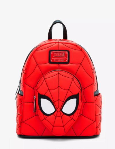 Loungefly Marvel Spider-Man Quilted Mask Mini Backpack