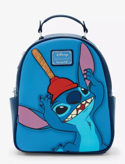 Loungefly Disney Lilo & Stitch Plunger Stitch Mini Backpack